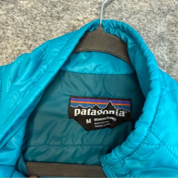 Patagonia Teal Quilted  Nano PrimaLoft  Zip Up Lightweight Jacket Size M - Picture 3 of 11